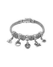 Samuel B. Silver Bali Animal Charm Bracelet