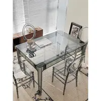 在飛比找蝦皮商城精選優惠-🌟艾尼斯精選🌟北歐ins風餐桌椅組合 透明鋼化玻璃餐桌 懸浮