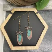 2.5” Bronze-tone Earring Set Bohemian Retro Drop Dangle New Free Ship B6136