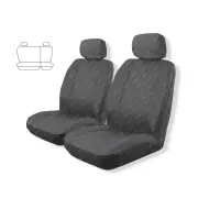 Rear Tailor Made Charcoal Outback Car Seat Covers for Nissan Navara D40 Dual Cab