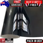 Gloss Black Car Vinyl Wrap Film Roll Sticker Decals Air Release Bubble Free