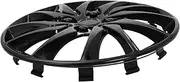 ASAKKURA 1Piece Black Car Hubcap Cover for Wheels Durable Material Enhance Vehicle Appearance Auto Refit Accessory for Vehicle Wheel Trims