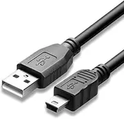 [Adhiper] USB Cable UC-E4 Data Cable Compatible with Nikon D300 D3100 D3100S D3X D40 D40X D50 D60 D70 D100 D700 D40X D300s SLR Digital Camera USB 2.0 high Speed Cable (1M / Black)