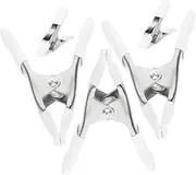 FOYTOKI 5Pcs Heavy Duty Backdrop Clips Plastic Spring Clamps for Photography Durable Clip Holders with Protective Cover for Backdrop Stands and Home Decor