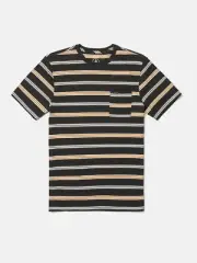 Brand New Mens Volcom Bongo Crew T-shirt Stealth Size Medium