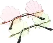 COLLBATH Unisex Frameless Sunglasses Fun Glasses Polarized Party Favor Sunglasses Pink