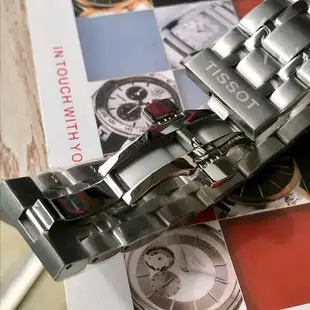 TISSOT Couturier Automatic 黑色面錶盤 銀色不鏽鋼錶帶 男士 自動機械錶 T0354071105100