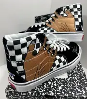 NEW SIZE 9.5 MENS - VANS VAULT UA SK8-HI VR3 LX "IMRAN POTATO CHECKERBOARD"