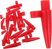 Generic 20pcs Inflator Nozzle Multi-Function Hanging Basket Drink Cups Pads Hanging Hanging Basket Tire Adapter Toaster Indoor Hanging Basket Adjustable Handle Mini Red Plastic
