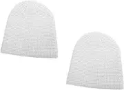 [SHERCHPRY] Reflective Hat Men Hats Women's Hats & Caps Running Hat Winter Hat for Men Winter Hats for Men Women Winter Hat Women's Winter Hat Has Winter Rave Hats Reflective Filament White
