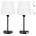 2PCS Table Lamp for Bedrooms Set Bedside Lamp Dimmable Small End Side Lamp5840
