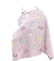 Nursing Cover – Nursing Cover, Soft Cotton, Breathable & Opaque, Perfect for Discreet Breastfeeding & at Home, Lightweight & Foldable – 98x70cm Nursing Cape for Mothers