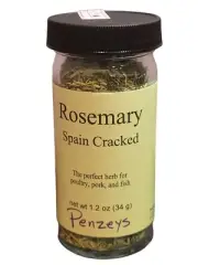 Rosemary Spain Cracked Herb By Penzeys Spices 1.2 oz 1/2 Cup Jar Exp 9/2026