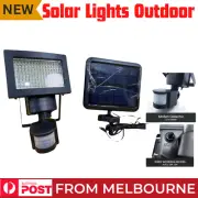 120 LED Solar Motion Sensor Light Outdoor Garden Yard Wall Security Flood Lamp