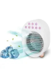 Portable Fan Mini Air Conditioner Fan Water Mist Cooling Fan Rechargeable 3.5W