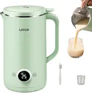 Soy Milk Maker(AU Plug), 600ML Nut Milk Maker, Homemade Soy, Rice Paste, Milkshake, Juice, with Keep Warm/Self-Cleaning/Boil Water, 304 Stainless Steel