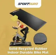 Recycled Rubber Bike Mat 30x72in for Peloton, Wahoo Kickr, CycleOps,
