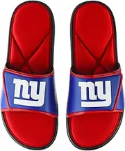 FOCO Men's NFL Team Logo Sport Shower Foam Slide Flip Flop Sandals