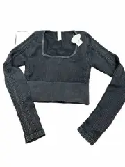 Womens Size Xs Size Flexible Offline Aerie Ribbed Cropped Athleisure Top NWT
