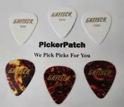 GRETSCH THIN Guitar Picks White - Tortoise Brown DISCONTINUED 6 picks #68