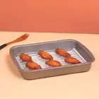 With Oil Filter Rack Baking Pan Non-Stick Food Cooling Tray Broiler Pan Even