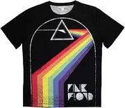 [Rock Off officially licensed products] Pink Floyd Prism Arch Sublimation Print T Shirt