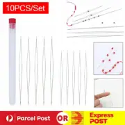 10Pcs Big Eye Beading Needles Easy Threading Tool For Bracelet Jewelry Making