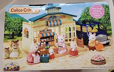 Calico Critters Grocery Market Incl. 30 Grocery Items Critters Sold Separately