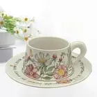 China Tea Cups and Saucer Coffee Cup Set for Birthday Milks Table Supplies