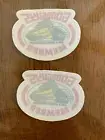 Pair of GOODGUYS MEMBER SMALL - Sticker / Decal