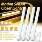 48 LED PIR Motion Sensor Closet Night Lamp USB Rechargeable Under Cabinet Lights