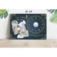 在飛比找蝦皮購物優惠-禮品照片時鐘獨特的禮品時鐘 CUSTOM 木製照片時鐘 CU
