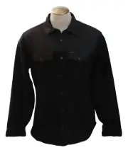 Billabong Men's XL Black Furnace Plus Fleece Snap Front Shirt Water Resistant