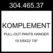 IKEA KOMPLEMENT Pull-out Pants Hanger White 19 5/8x22 7/8" 304.465.37
