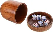 GARIOUANS 1 Set Dices Cup Unique Dices Shaker for Ktv and Bar Parties User Friendly Design Game Props for Engaging Gameplay Includes Cup and