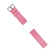 Woven Fabric Strap Wrist Bands with Stainless Metal Clasp for Fitbit Versa Pink