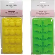 Mason Cash chocolate mold, set of 2 pineapple and palm tree molds