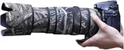 CHASING BIRDS Camouflage Waterproof Lens Coat for Nikon AF-S 80-400mm F4.5-5.6 G ED VR Rainproof Lens Protective Cover (Reed Camouflage, with 1.7X TC (TC-17E II))