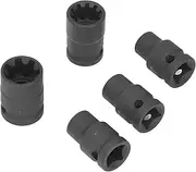 Brake Caliper Sleeve, Metal Durable Brake Caliper Socket Set Rustproof Black Anti Impact for Car Repair Tools