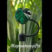 Hawaii Edition Monstera Leaf Straw Toppers (Stanley & Yeti Straw)