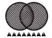 American Terminal 1 Pair 12" Subwoofer Mid-Range Metal Mesh Waffle Speaker Grill