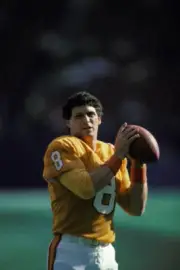 Quarterback Steve Young Tampa Bay Buccaneers during pregame warmup- Old Photo