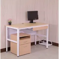 在飛比找蝦皮購物優惠-120公分低甲醛附抽屜穩重型工作桌(送公文櫃) 電腦桌 書桌