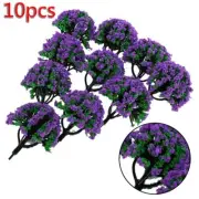 Compact and Elegant 10Pcs Plastic Model Trees for Train Forest Diorama Scenery