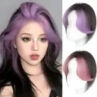 Side Fringe 3D Middle Part Bangs Highlights Fake Bangs for Women