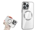 Magnetic Magsafe Case Shockproof Case Cover For iPhone 15 Series-Silver