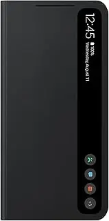 [Samsung] Galaxy S21 FE 5G S View Cover, Protective Phone Case with Smart View Touch Control, Sustainable Design, US Version, Black