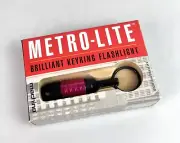 New Machina Metro-Lite Model M-3020B, Brilliant Keyring Flashlight