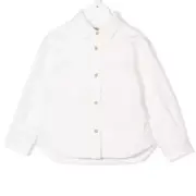 Scotch & Soda Snap Button Shirt Jacket White Beach Size 16