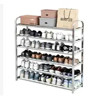 在飛比找樂天市場購物網優惠-不銹鋼鞋架家用經濟型多層簡易門口放置物架宿舍收納鞋櫃省空間